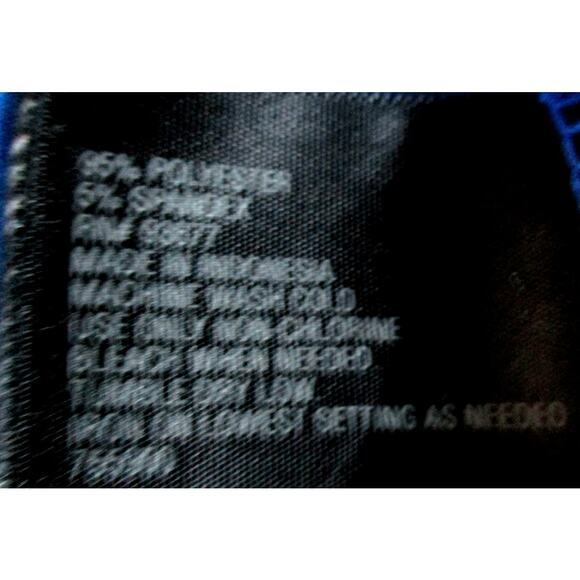 Worthington Women's Cap Sleeve Blue & Black Stretch Shirt Size Large - Picture 9 of 9